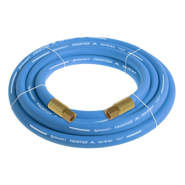 Continental 3/4" x 15' Blue EPDM Rubber Air Hose, 300 PSI, 3/4" FNPSM x FNPSM HZU07530-15-41